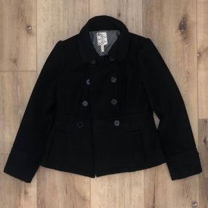 Black peacoat!